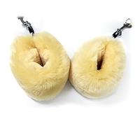 Fundas de Correa de Piel de Oveja auténtica Sheepskin Ranch para Esterilla de Pilates Reformer o máquina Cadillac. Fundas de Correa para Correas de Ejercicio con Anilla en D para Fitness, Funda de
