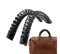 Fundas de cuero para asas de bolso, protector de agarre de suave, 1 par de fundas para asas con material resistente, cómoda envoltura de cuero, accesorio de bolso con diseño elegante, cuidado de