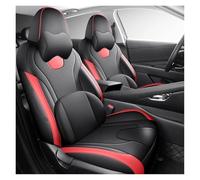 Fundas De Cuero Para Asientos Coche Para Hyundai Para Elantra 2021 2022 2023 Accesorios Interiores Fundas Asientos Coche(Negro rojo,9 PCS)