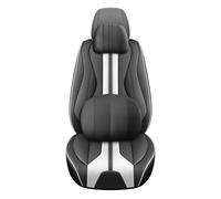 Fundas De Cuero Para Asientos Coche Para Mitsubishi Para Pajero 4 2 Sport Para Outlander Xl Asx Para Montero Para Lancer 9 10 Para Protector Asiento Carisma Fundas Asientos Coche(White Pillow)