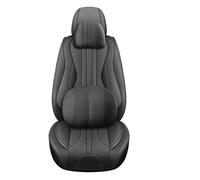 Fundas De Cuero Para Asientos Coche Para Mitsubishi Para Pajero 4 2 Sport Para Outlander Xl Asx Para Montero Para Lancer 9 10 Para Protector Asiento Carisma Juegos de Cubreasientos(Black Pillow)