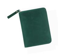 Fundas de cuero vintage con cremallera para cuaderno de bolsillo de 3.5 x 5.5 pulgadas, blocs de notas pequeños, funda protectora de cuero para diario de bolsillo, protector de bloc de notas
