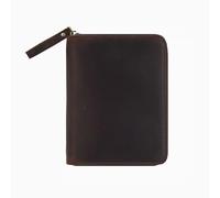 Fundas de cuero vintage con cremallera para cuaderno de bolsillo de 3.5 x 5.5 pulgadas, blocs de notas pequeños, funda protectora de cuero para diario de bolsillo, protector de bloc de notas