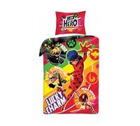 Fundas de edredón marca Halantex. Modelo Miraculum: Ladybug and the Black Cat bedding 140 x 200 cm + 70 x 90 cm