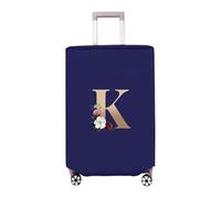 Fundas De Equipaje 2 uds cubierta de equipaje de tela no tejida Protector de maleta cubierta de polvo de equipaje adecuada for maleta con estampado de letras doradas de 20-30 pulgadas Para Viajes De N