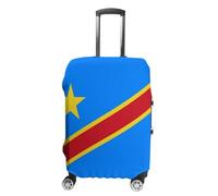 Fundas De Equipaje con Estampado De La Bandera De La República Democrática del Congo Lavables Y Reutilizables Se Adaptan A Maletas con Ruedas Elásticas De 18 A 32 Pulgadas Protector Decorativo L