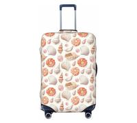 Fundas de equipaje de viaje con estampado de concha de playa de verano, fundas lavables para maleta, protector para equipaje de 45,7 a 81,3 cm, alta elasticidad, Black, X-Large