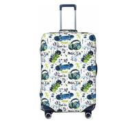 Fundas de equipaje de viaje con estampado de graffiti, fundas lavables para maleta, de 45,7 a 81,3 cm, de alta elasticidad, Black, L
