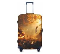 Fundas de equipaje de viaje de Halloween Tree Monster Pumpkin - Fundas protectoras elásticas para maletas para equipaje de 18 a 32 pulgadas, Negro -, G
