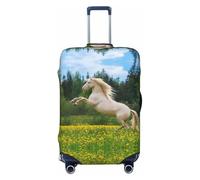 Fundas de equipaje de viaje para cría de caballos en el campo, fundas protectoras elásticas para maletas de 18 a 32 pulgadas, Negro -, CH