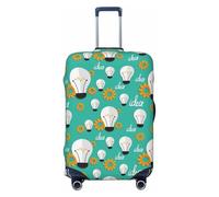 Fundas de equipaje de viaje - Patrón de foco de equipo de elasticidad, fundas protectoras para maletas para equipaje 18-32 pulgadas, Negro -, X-large