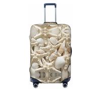 Fundas de equipaje de viaje Starfish and Sea Shells - Fundas protectoras elásticas para maletas de 18 a 32 pulgadas, Negro -, X-large