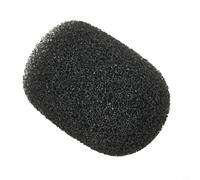 Fundas de esponja suave para micrófono, 10 almohadillas de espuma negra con tamaño de agujero de 6 mm y longitud de tubo de 20 mm, compatibles con la mayoría de micrófonos de mini auriculares para