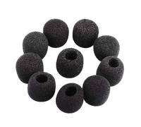 Fundas de espuma para micrófonos de auriculares, paquete de 10 para juegos y comunicación, protege los micrófonos del viento y el polvo, apto para interiores y exteriores (35 mm)