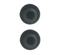 Fundas de espuma para parabrisas, filtro pop, protector contra el viento con soporte de silicona, compatible con 2 unidades para micrófono Lavalier RODE Smartlav+ con diámetro de 4 a 5 mm (negro)