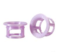 Fundas de extremo de manillar de bicicleta de carretera, 2 piezas para manubrio de caída, material impreso en 3D, ligero, dispersión de presión, ajuste para tubos de 24, 19 y 14 mm (morado)