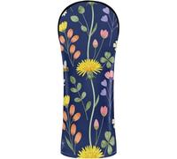 Fundas de golf de cuero de primera calidad con etiquetas intercambiables para abejas híbridas de madera Fairway y flores silvestres