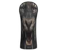 Fundas de golf divertidas de piel sintética de tigres con cabeza de animal salvaje intercambiable No. Etiquetas para fundas híbridas para Maderas de Golf