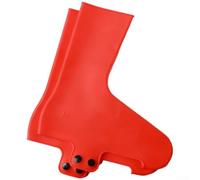 Fundas de goma de silicona para zapatos para ciclismo de carretera con diseño de perfil bajo y seguridad de doble fila (tamaño mediano, rojo)