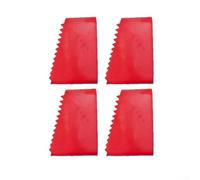 Fundas de goma para escalera, 4 almohadillas antideslizantes, diseño trapezoidal para una mayor estabilidad, instalación de herramientas, uso al aire libre (rojo)