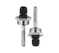 Fundas de inmersión para sensor de temperatura, rosca G3/4 de acero inoxidable 304, diámetro exterior de 8 mm, diámetro interior de 6 mm, compatible con paneles solares, tanques de agua