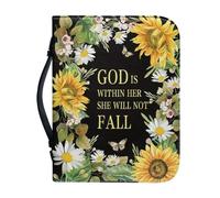 Fundas de la Biblia de cuero para llevar libros para mujeres y hombres, bolsa de la Biblia, bolsa protectora de la Biblia con asa, Portada de la Biblia Q, 9.2 X 6.3 in, Mochilas Tote