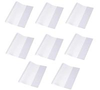 Fundas De Libros, Funda Para Libro De Ejercicios, Cubierta De Libro Transparente, Fundas De Libros Transparentes, Forro Libros Plástico, Protectores De Libros Claro Ajustables, 8 Piezas