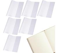 Fundas De Libros Transparente, Funda Para Libro De Ejercicios, Cubierta De Libro Transparente, Tapa Libros Transparentes, Fundas Plastificar, Impermeables, para Escolares Oficina, 6 Piezas