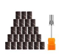 Fundas de lijado portador Incluye 25 X Premium lijado grueso 150ER grano Manicura/pedicura/durezas para - Clavo Fresa Diseño