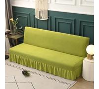 Fundas de Lujo para sofá, Funda para futón con faldón, Funda elástica con Volantes para sofá sin Brazos, Lavable a máquina, Resistente a Las Manchas, Funda para sofá Cama, Protector de muebl