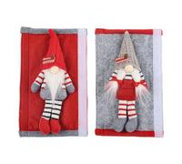 Fundas de manija de refrigerador | 2 piezas protector de manija de puerta antiestática, protección extraíble tema de Santa Claus para horno microondas lavavajillas cocina