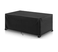 Fundas de mesa grandes para exteriores, impermeables, rectangulares, 140 x 80 x 100 cm, funda para muebles de jardín, tela Oxford 600D, resistente al viento, anti-UV, para mesa de jardín y sofá de
