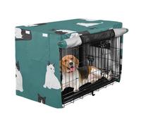 Fundas de metal para jaula de perro, fundas de privacidad para perreras, cortinas de jaula de perro, belleza manx, gatos, color verde azulado