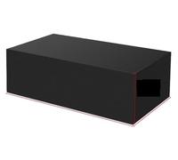 Fundas de muebles de jardín impermeables Cubiertas impermeables for Patio exterior, 62 tamaños, for muebles, mesa, sofá, cubierta de tela Oxford 210D, cubierta antipolvo negra(BLACK,154x90x76cm)