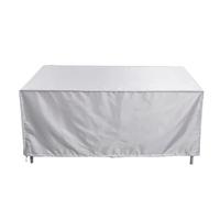 Fundas de muebles de jardín impermeables Tamaño Pequeño Patio Exterior Muebles De Jardín Cubiertas Impermeables Lluvia Nieve Fundas For Sillas Sofá Mesa Silla Cubierta A Prueba De Polvo(Silver,154x90x