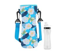 Fundas de neopreno para botellas de agua de vidrio, de transporte, enfriador de botellas de agua aislado de neopreno portátil, soporte aislado, portabolsas ergonómico para niñas