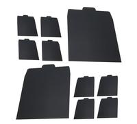 Fundas de papel para CD, fundas de almacenamiento transparentes negras, 50 unidades