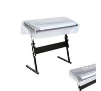 Fundas de piano | Funda transparente impermeable para teclado, protector plegable impermeable a prueba de suciedad para el hogar, aula, lecciones de música, músico, estudiante, profesor, 88/61/76