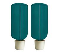 Fundas de protección contra heladas de plantas, manta para clima frío, chaqueta de arbusto con cremallera de cordón, para invernadero, vegetales, flores, durante la noche, transición estacional