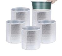 Fundas de protección de invierno para macetas de | 5 piezas protectora de aluminio para flores, protectora para macetas | para clima frío al aire libre jardín balcón