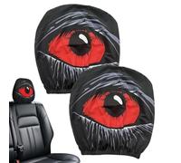Fundas De Reposacabezas | 1 Par Divertido Protector De Asiento Para Vehículo | Decoración Interior Suave Para Coches Camionetas Scooters | Conducción Viajes Diarios Camping Cumpleaños