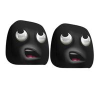 Fundas de reposacabezas para coche, 2 piezas protectores de reposacabezas para ojos gigantes | Accesorios interiores para automóviles conductores hombres mujeres viajes diarios