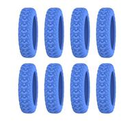 Fundas de rueda de maleta, juego de 8, fundas de silicona para maletas, ruedas silenciosas, fundas reductoras de ruido para bolsas de viaje | Adecuado para ruedas giratorias, fáciles de instalar