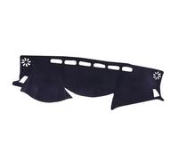 Fundas De Salpicadero para Nissan para Navara D23 NP300 para ST-X ST SL para PRO-4X 2021-2023 Alfombrilla De Poliéster Negra para Salpicadero De Coche LHD Parasol Vubierta Salpicadero