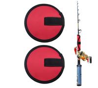 Fundas de señuelo de para caña, sobres de señuelo de - 2 protectores de ganchos de tela - Equipo de para agua dulce y salada, almacenamiento de cebos, protección de para c, rojo, Se