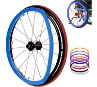 Fundas de silicona for llantas de empuje for silla de ruedas, 1 par de fundas antideslizantes for empuje manual for silla de ruedas, cubierta for empuñaduras de rueda trasera, cubierta for rueda trase