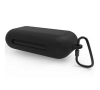 Fundas de Silicona Geekria Compatible con Soundcore de Anker AeroFit 2 Pro, Estuche Protector para Auriculares True Wireless, Funda con Gancho para Llavero, Acceso al Puerto de Carga (Negro)