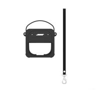Fundas de silicona para Bose SoundLink-Micro (2ª generación), funda protectora de altavoz portátil con correa para el hombro para actividades al aire libre y viajes (negro)