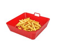 Fundas de silicona para freidora de aire, cesta de silicona para freidora de aire - Bandeja de horno de silicona Airfryer | Forro para freidora de aire de silicona antiadherente cuadrada de 20