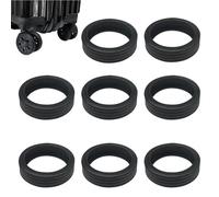 Fundas De Silicona para Ruedas De Maleta - Protectores Antiruido para | Protectores para Ruedas De Silla con Mayor Agarre | Set De 8 Piezas Tamaños 4-7cm, para Maletas, Sillas Oficina, Estudio